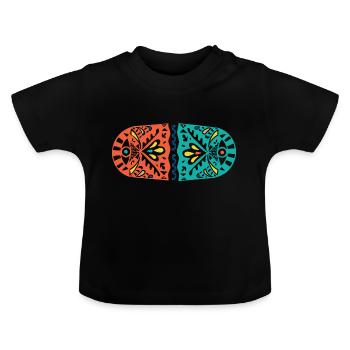 Pretty Pill - Baby Organic T-Shirt with Round Neck - black - Front