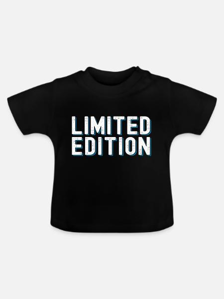Limitierte Auflage - Baby Bio-T-Shirt mit Rundhals - Schwarz