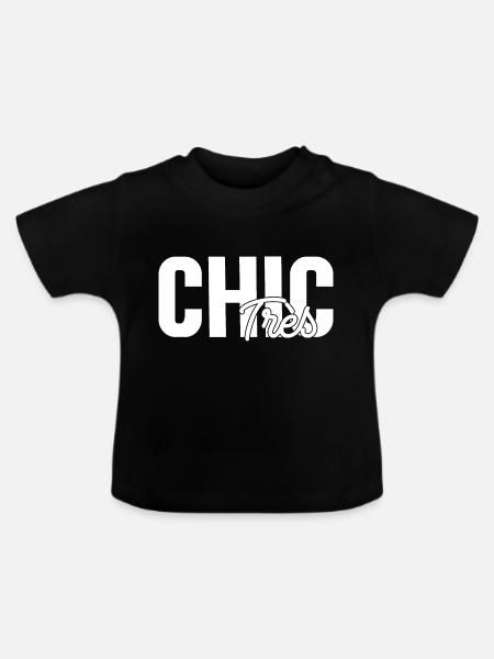 Sehr schick - Baby Bio-T-Shirt mit Rundhals - Schwarz