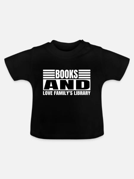 book recommendations statement bibliophile - Baby Bio-T-Shirt mit Rundhals - Schwarz