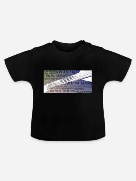 Mandolinenspieler - Baby Bio-T-Shirt mit Rundhals - Schwarz