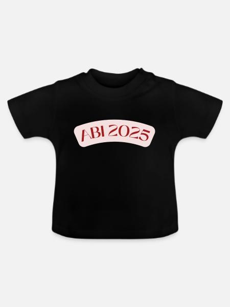 ABI2025 - Baby Bio-T-Shirt mit Rundhals - Schwarz
