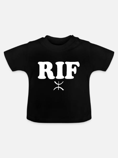 Rif - Baby Bio-T-Shirt mit Rundhals - Schwarz
