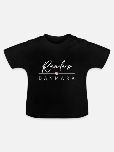 Dänemark - Randers - Danmark - Denmark - Baby Bio-T-Shirt mit Rundhals - Schwarz
