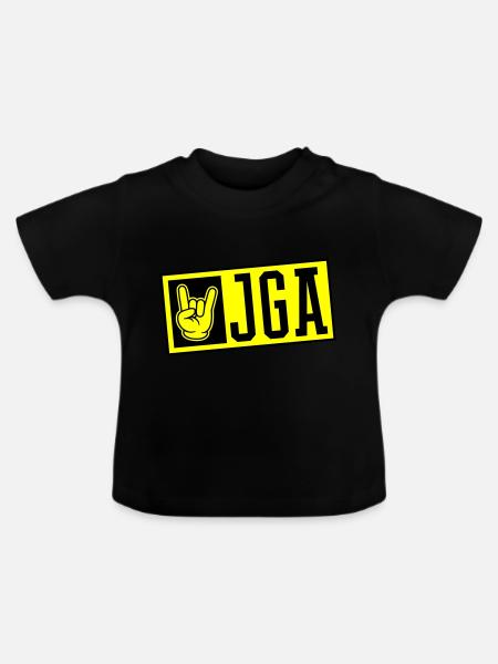 Jga Junggesellenabschied - Baby Bio-T-Shirt mit Rundhals - Schwarz