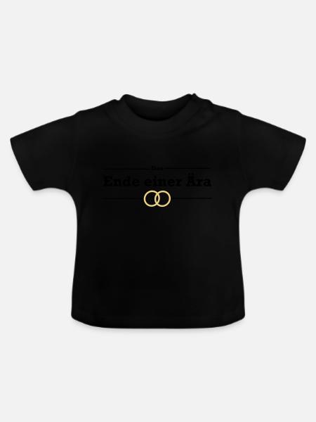 Junggesellenabschied - Baby Bio-T-Shirt mit Rundhals - Schwarz