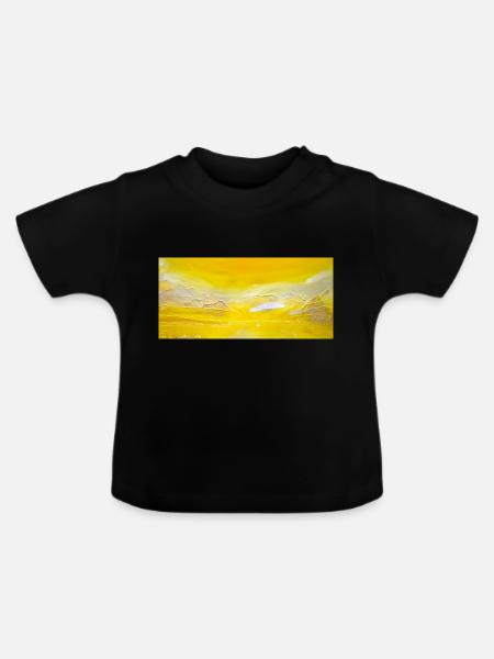 Tessiner Berge - Baby Bio-T-Shirt mit Rundhals - Schwarz