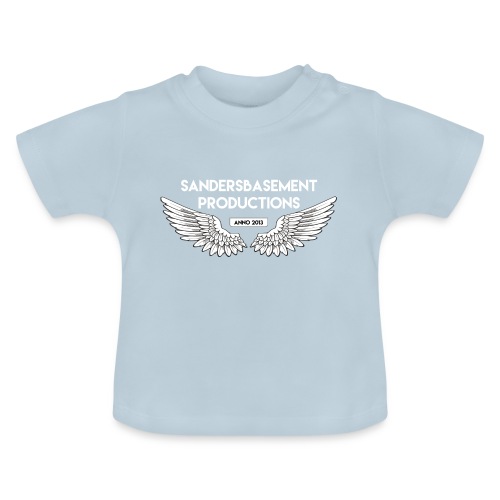T SHIRT logo wit png png - Baby biologisch T-shirt met ronde hals