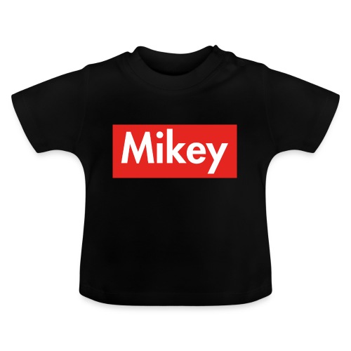 Mikey Box Logo - Baby Organic T-Shirt with Round Neck
