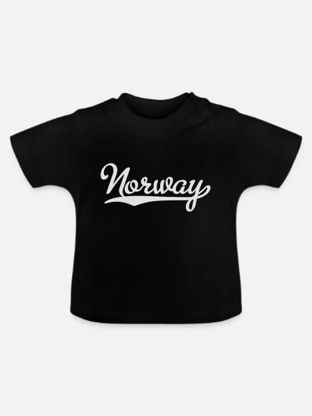 Norway - Baby Bio-T-Shirt mit Rundhals - Schwarz