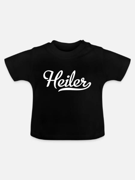 Heiler - Baby Bio-T-Shirt mit Rundhals - Schwarz