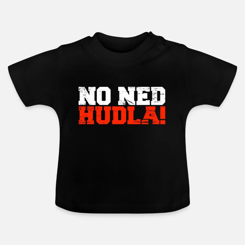 NO NED HUDLA - T-shirt bio col rond Bébé - noir