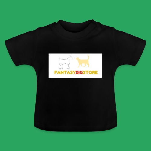 fantasybigstore.com official logo - Maglietta ecologica con scollo rotondo per neonato
