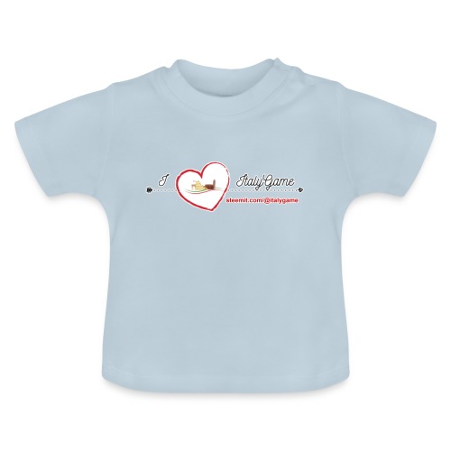 iloveitalygame - Maglietta ecologica con scollo rotondo per neonato