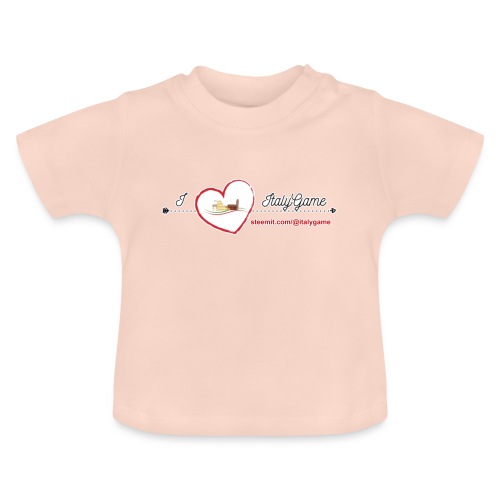 iloveitalygame - Maglietta ecologica con scollo rotondo per neonato