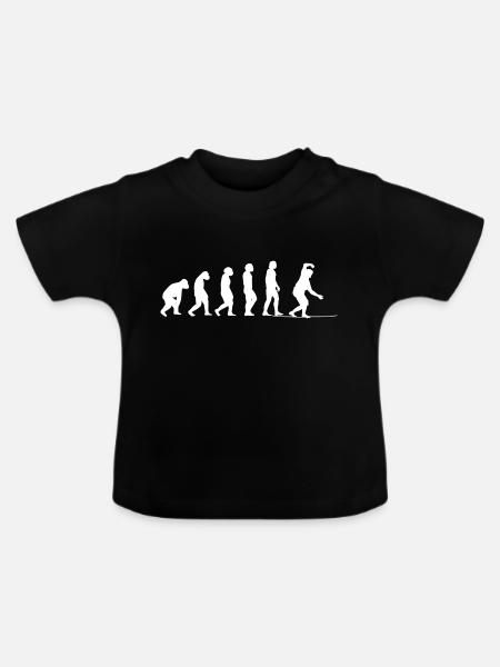 Slackline Geschenk Slackliner Tricklining - Baby Bio-T-Shirt mit Rundhals - Schwarz