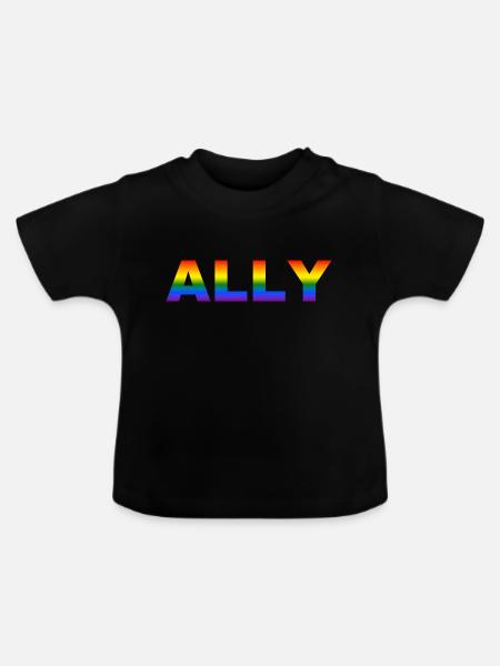 Stolzer Verbündeter - Baby Bio-T-Shirt mit Rundhals - Schwarz