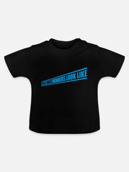 What Winners Look Like - Baby Bio-T-Shirt mit Rundhals - Schwarz
