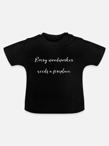 arboriculturist cutter - Baby Bio-T-Shirt mit Rundhals - Schwarz