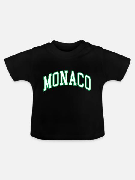 Monaco - Baby Bio-T-Shirt mit Rundhals - Schwarz