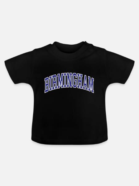 Birmingham - Baby Bio-T-Shirt mit Rundhals - Schwarz