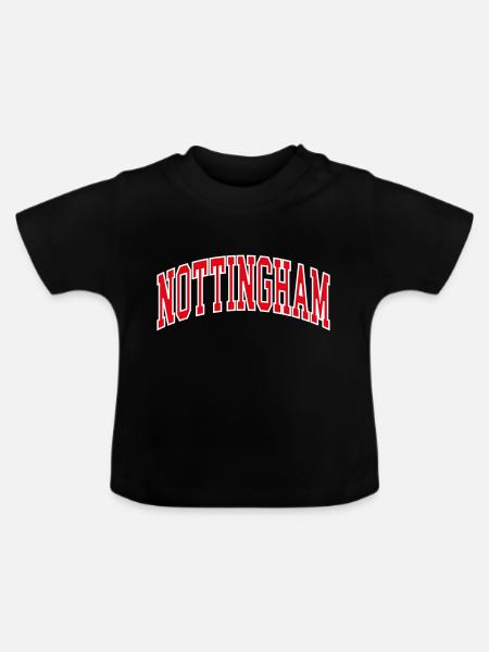 Nottingham - Baby Bio-T-Shirt mit Rundhals - Schwarz