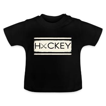 Hockey Fan Hockey sur gazon Hockey-merch Hockey Stick - T-shirt bio col rond Bébé - noir - Devant