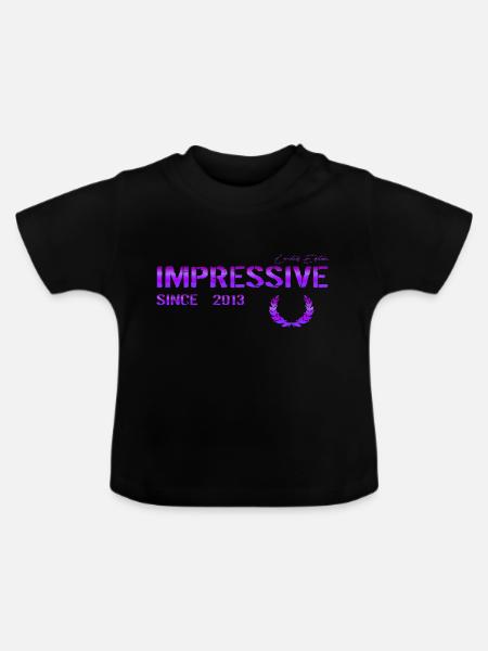 Impressive since 2013 - Baby Bio-T-Shirt mit Rundhals - Schwarz