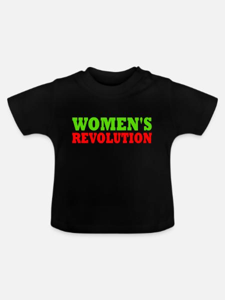 Womens revolution - Baby Bio-T-Shirt mit Rundhals - Schwarz