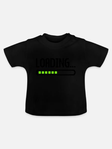 loading - Baby Bio-T-Shirt mit Rundhals - Schwarz