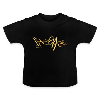 Saudade Longing Melancholy Saudade - Baby Organic T-Shirt with Round Neck - black - Front