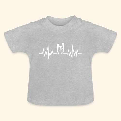 HeavyMetalHandSign - Baby Bio-T-Shirt mit Rundhals