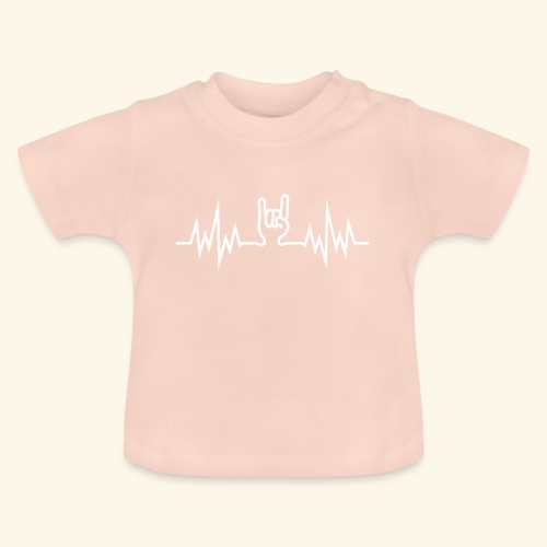 HeavyMetalHandSign - Baby Bio-T-Shirt mit Rundhals