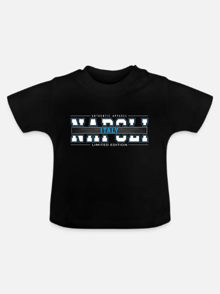NAPOLI - Baby Bio-T-Shirt mit Rundhals - Schwarz