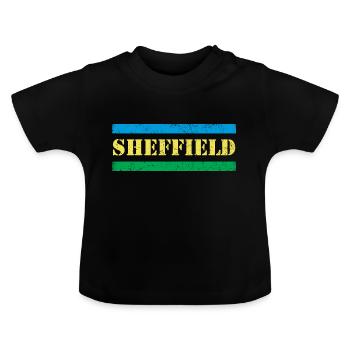 Sheffield - Baby Bio-T-Shirt mit Rundhals - Schwarz - Vorne