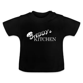 DADDY´s KITCHEN - Baby Bio-T-Shirt mit Rundhals - Schwarz - Vorne