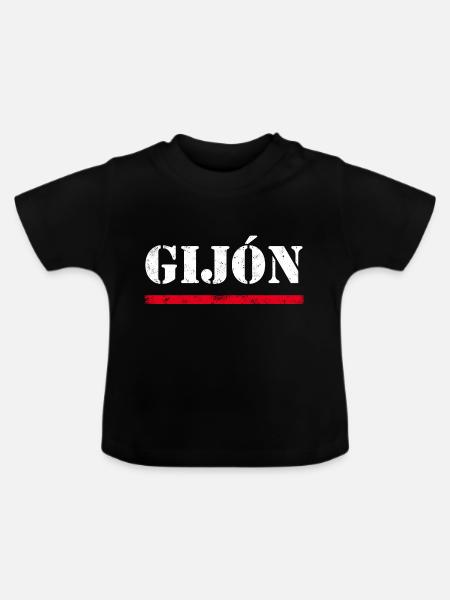 Gijón - Baby Bio-T-Shirt mit Rundhals - Schwarz