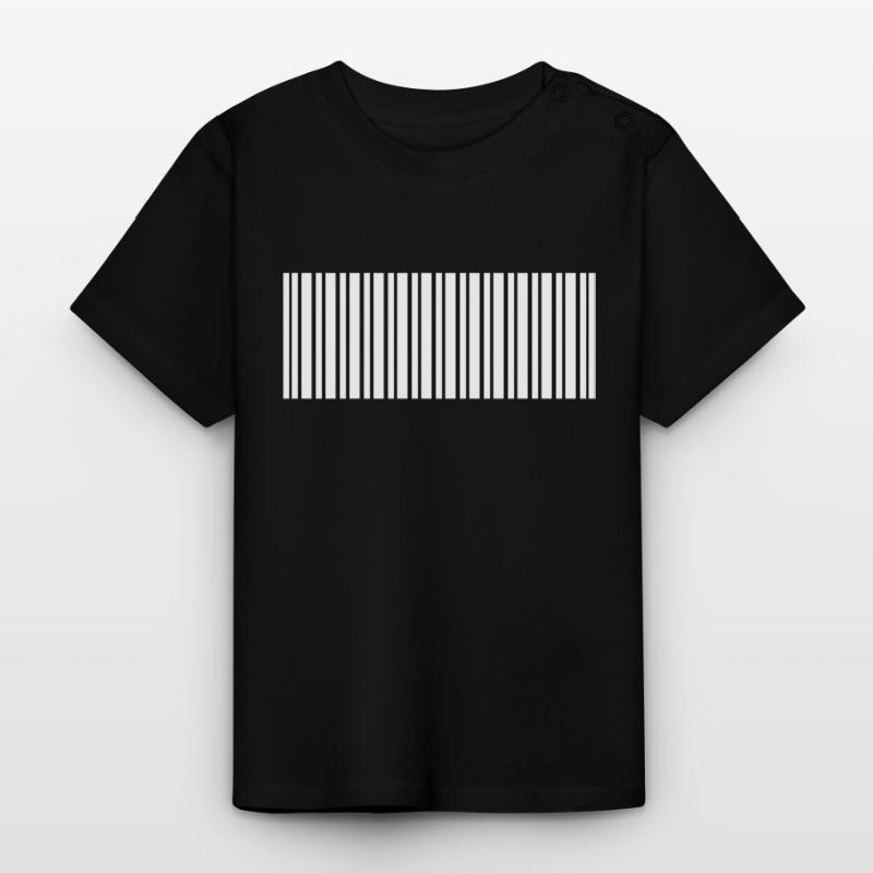 Barcode Baby Organic T-Shirt with Round Neck