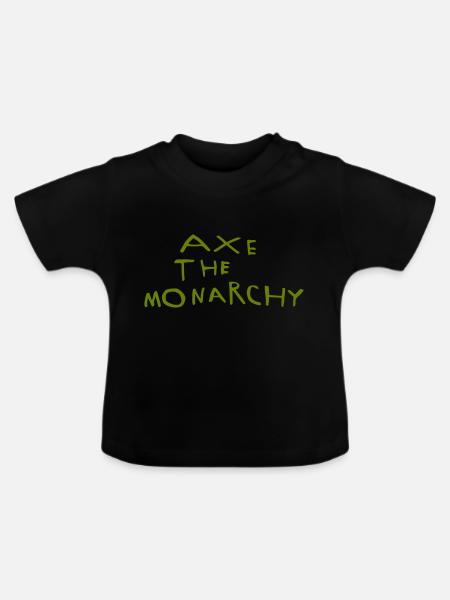 Abschaffung der Monarchie - Baby Bio-T-Shirt mit Rundhals - Schwarz