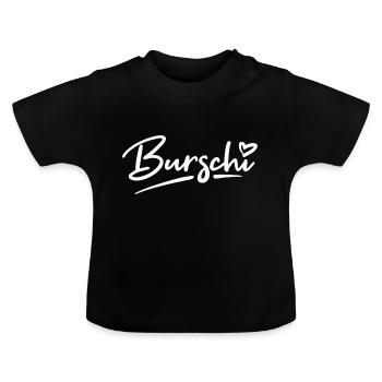 Garçon / Garçon / Garçon / Enfant / Naissance / Lettrage - T-shirt bio col rond Bébé - noir - Devant