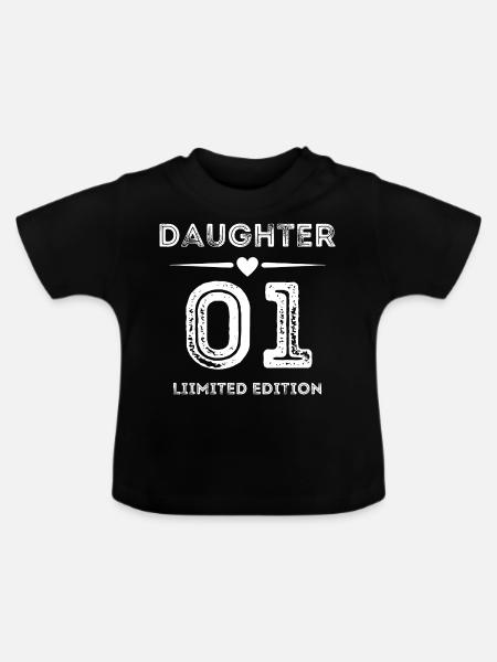 Fille 01 - T-shirt bio col rond Bébé - noir