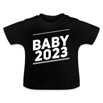 Bébé 2023 - T-shirt bio col rond Bébé - noir - Devant