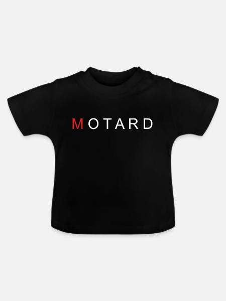 Moto Cross - Baby Bio-T-Shirt mit Rundhals - Schwarz