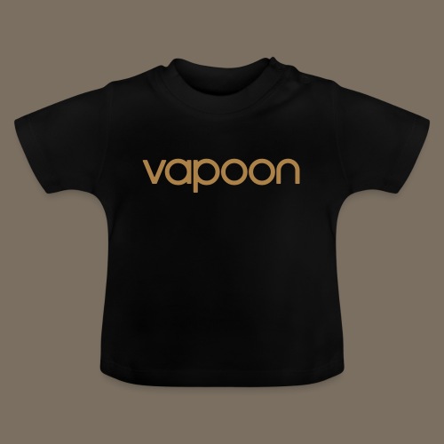 Vapoon Logo simpel 01 - Baby Bio-T-Shirt mit Rundhals