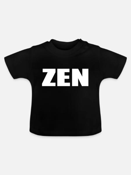 Zen - Baby Bio-T-Shirt mit Rundhals - Schwarz