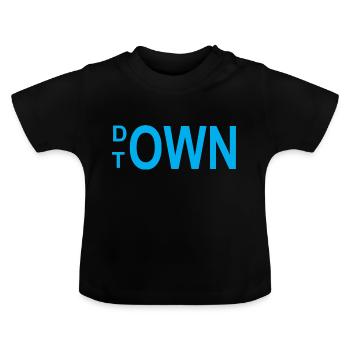 Downtown - Baby Bio-T-Shirt mit Rundhals - Schwarz - Vorne