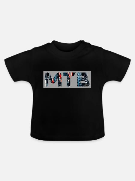 MTB - Baby Bio-T-Shirt mit Rundhals - Schwarz