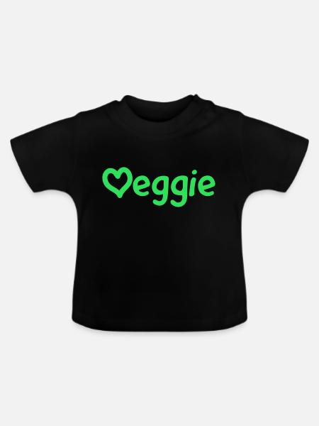 Veggie - Baby Bio-T-Shirt mit Rundhals - Schwarz