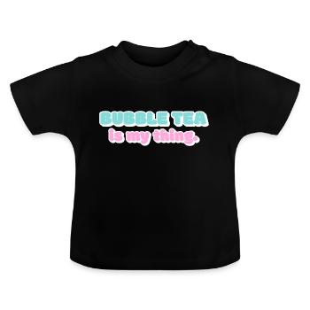 Mein Ding - Baby Bio-T-Shirt mit Rundhals - Schwarz - Vorne