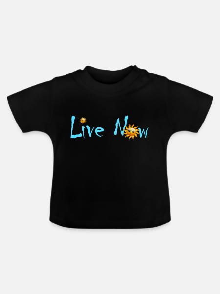 Live Sun - Baby Bio-T-Shirt mit Rundhals - Schwarz